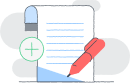 Sales reps closing deals illustration